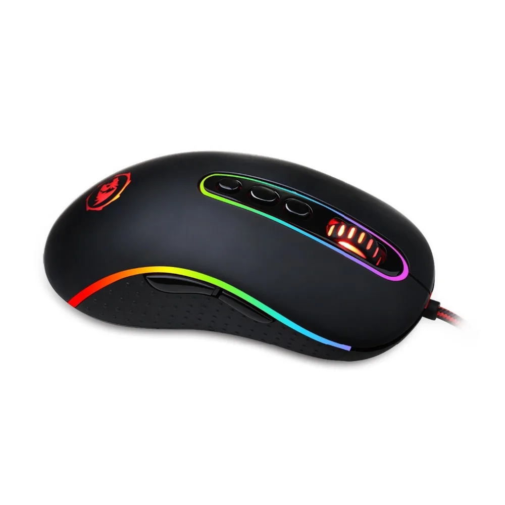 Игровая мышь Redragon M702-2 PHOENIX с RGB подсветкой 10000 dpi, программируемые кнопки, мышь для настольного компьютера, компьютера, геймера
