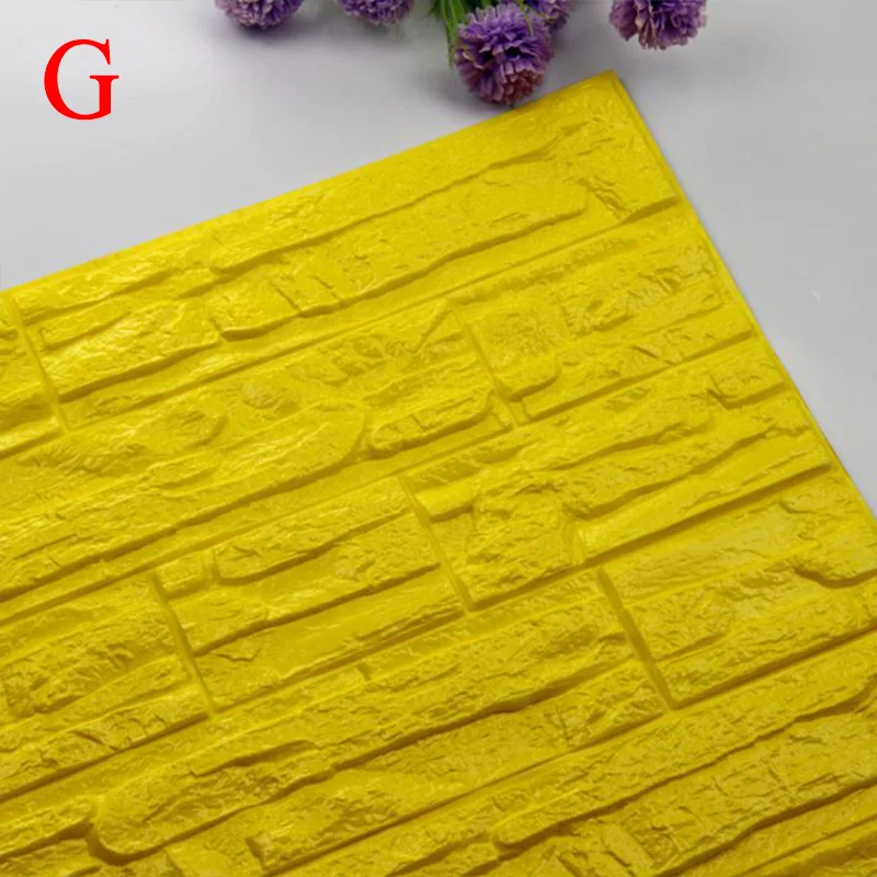 Кирпич обои 2019TOP DIY 3D Кирпич ПЭ пены панели обоев комнаты наклейка каменное украшение тиснением G90531 - Цвет: G