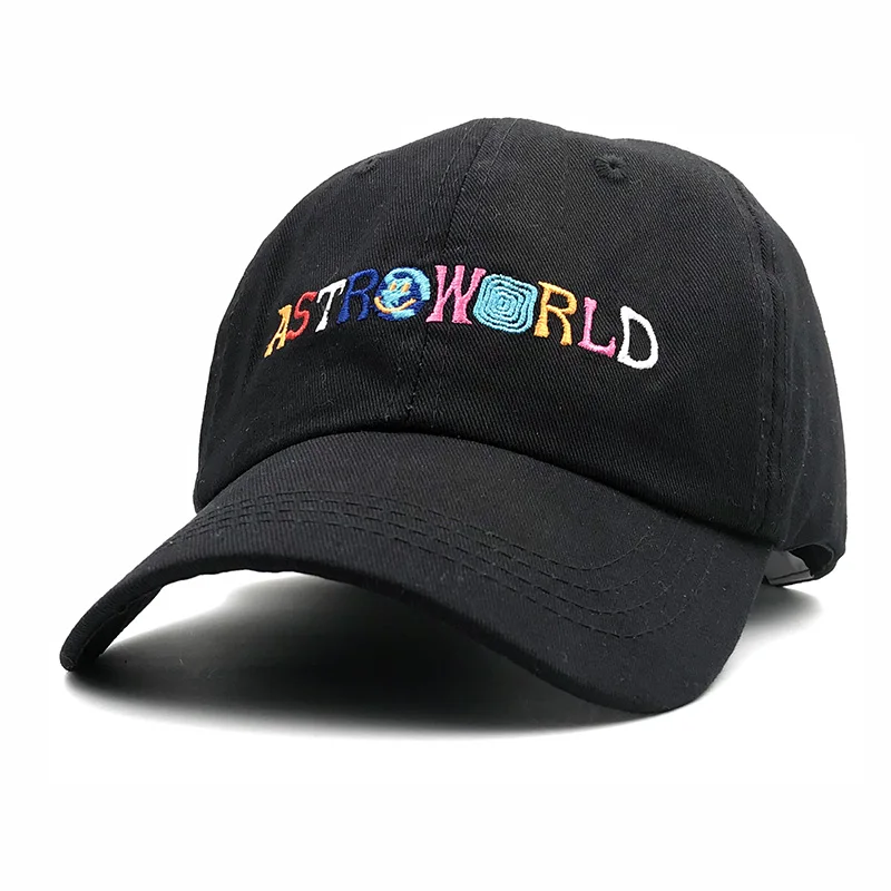 Высокое качество хлопок Трэвиса Скотта последний альбом Astroworld Snapback кепки бейсболка для мужчин женщин хип-хоп шляпа папы костяная Garros