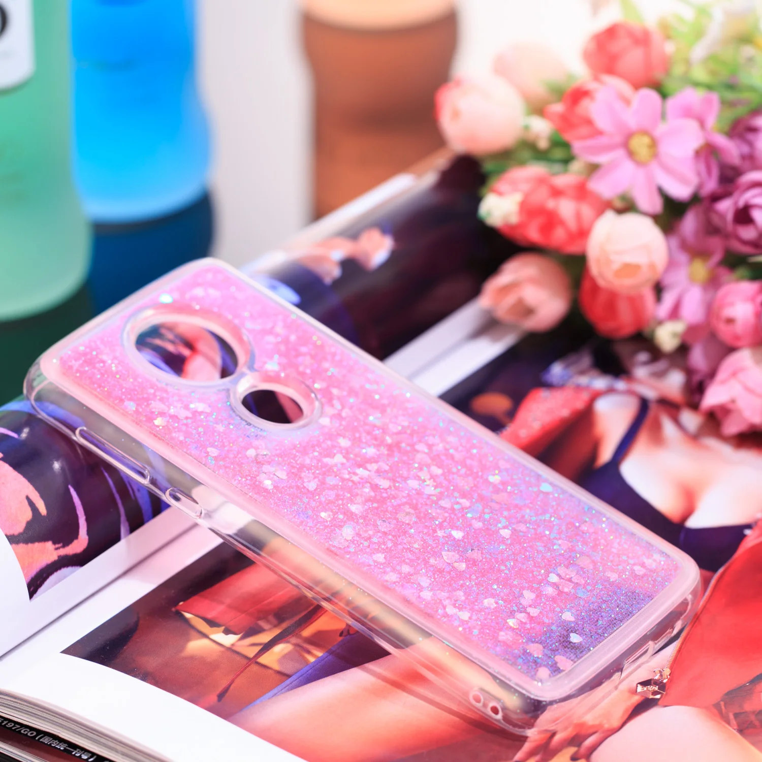 Luxury Bling Glitter For coque Motorola Moto G5S Plus Soft Silicone case Crystal Sequins Quicksand funda cover |
