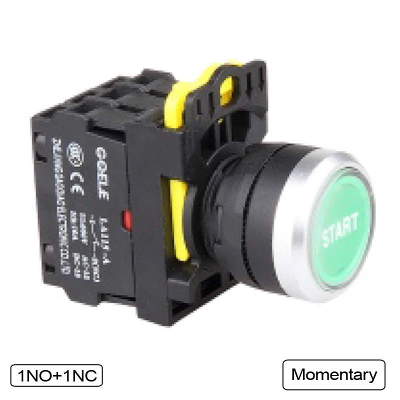 5 шт. кнопочный промышленный светодиодный переключатель с фиксацией или