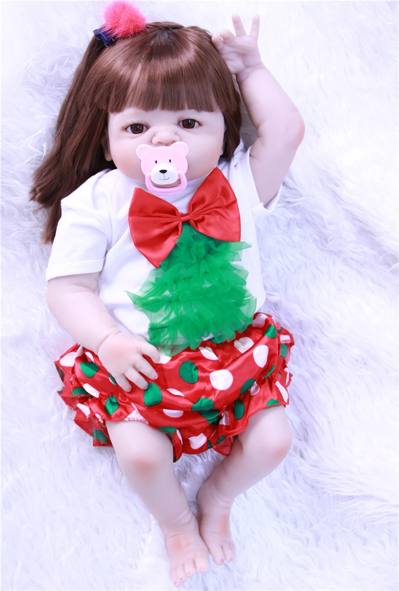Кукла реборн DollMai 22 дюйма полностью силиконовая|silicone reborn babies|silicone rebornreborn baby doll |