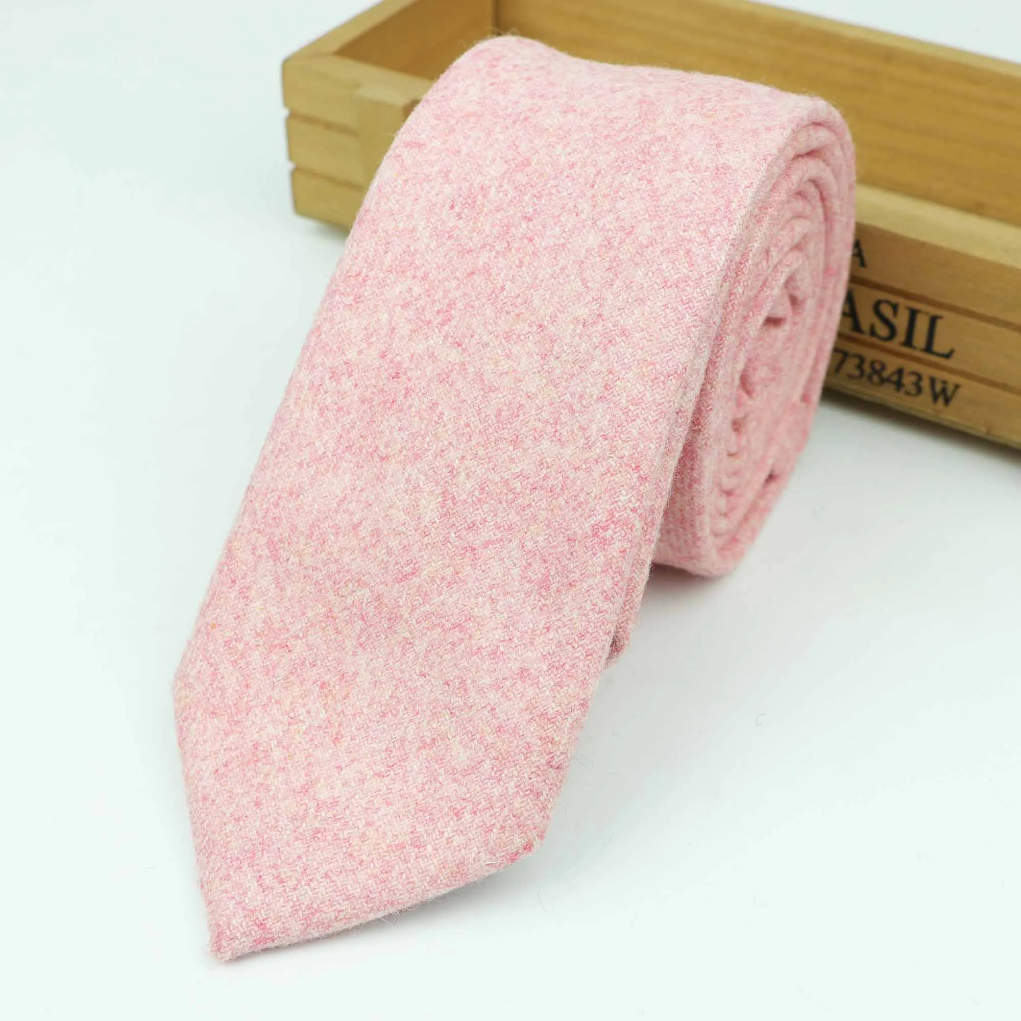 13 New Style Wool Viscose Tie 7cm Ties Fluffy Solid Color Corbata Slim Striped Necktie Cravat Clothing Accessories Warm Dot Ties - Цвет: 13