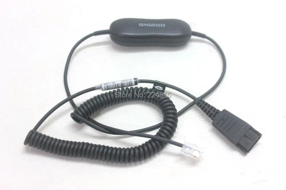 

Б/у 7-футовый спиральный смарт-шнур GN1200 для фотографий QD гарнитуры прямого подключения