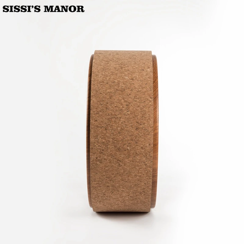 

Cork Yoga Circle Round Exercise Wheel Sports Bodybuilding Sliming Tool Pilates Fitness Train Wheel Auxiliary Wheel Massage