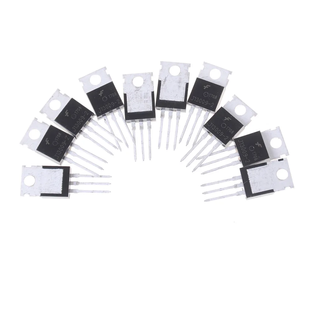 10 шт. аксессуары для транзисторов J13009-2 E13009-2 E13009 TO-220 триодный переключатель |