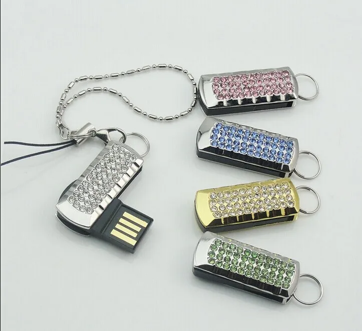 JASTER кристаллом цепи USB Flash Drive девушка подарок мода мини Флеш накопитель 64 GB 16 GB 32 GB memory stick usb creativo цепочка для ключей