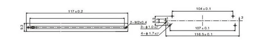 [BELLA] Оригинальный LX7 LX9 машинка для стрижки M 12 8 см 128 мм одиночный клипер