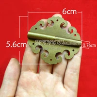 65 6cm clouds hinge furniture fittings copper hinge chinese antique kitchen cabinet door hinge wholesale