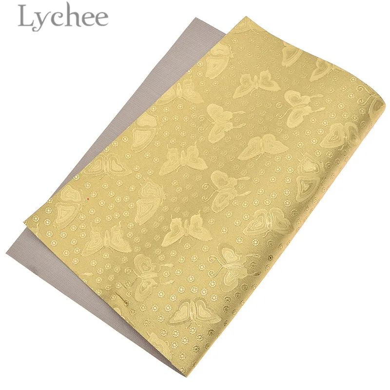 Lychee Life 1 шт. A4 бабочка цветок тиснение искусственная кожа золотой цвет