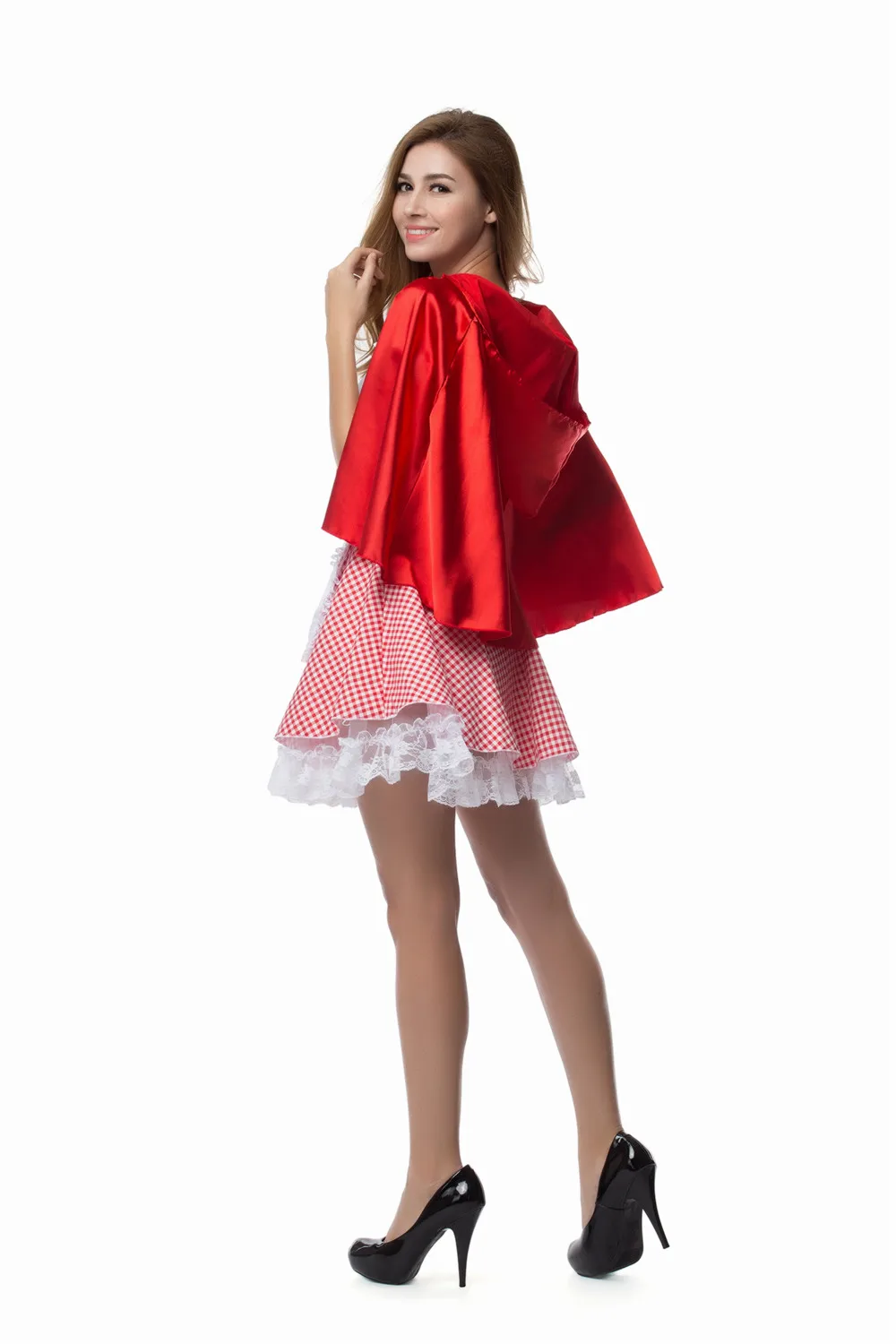 Женский костюм с красной шапочкой сказочный для косплея S 6XL|Праздничные костюмы|