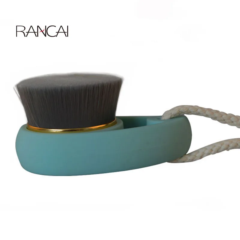 

RANCAI 1PCS Bamboo Charcoal Cleaning Brush Comma Face Deep Wash Brushes Facial Cleaner Exfoliating Scrub Massager Makeup Brush