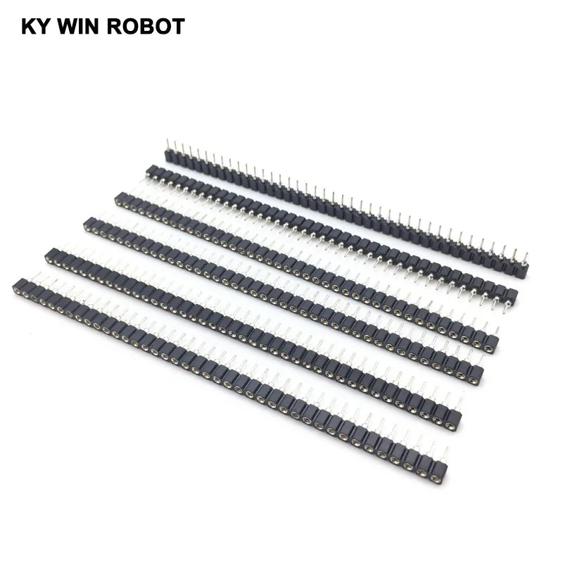 10 шт./лот 1x40 Pin 2 54 мм Однорядный 40 Круглый Женский контактный коннектор Бесплатная