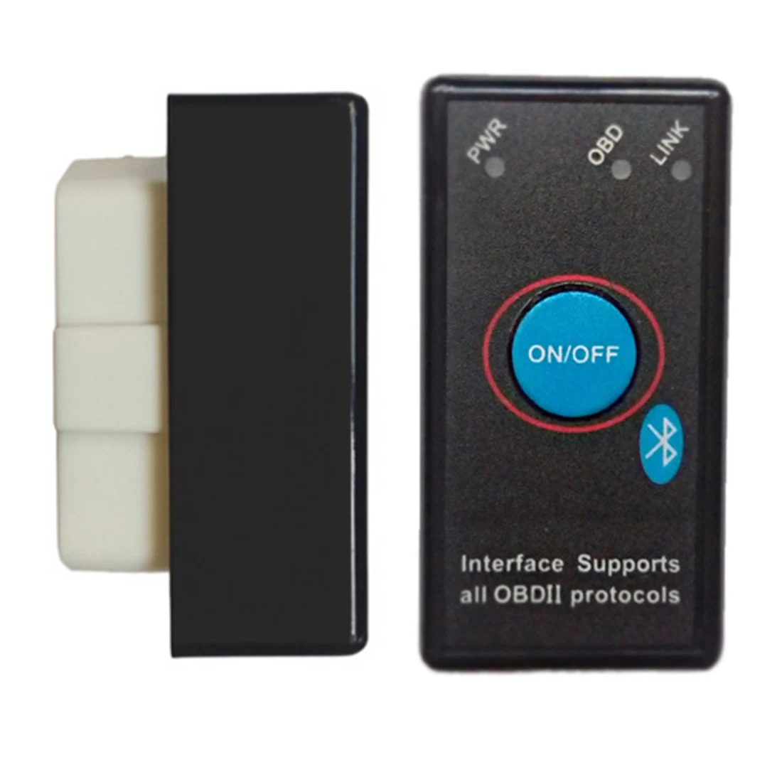 Dewtreetали Mini OBD2 Eml327 V1.5 Bluetooth выключатель питания 16Pin 12 В OBDII Автомобильный