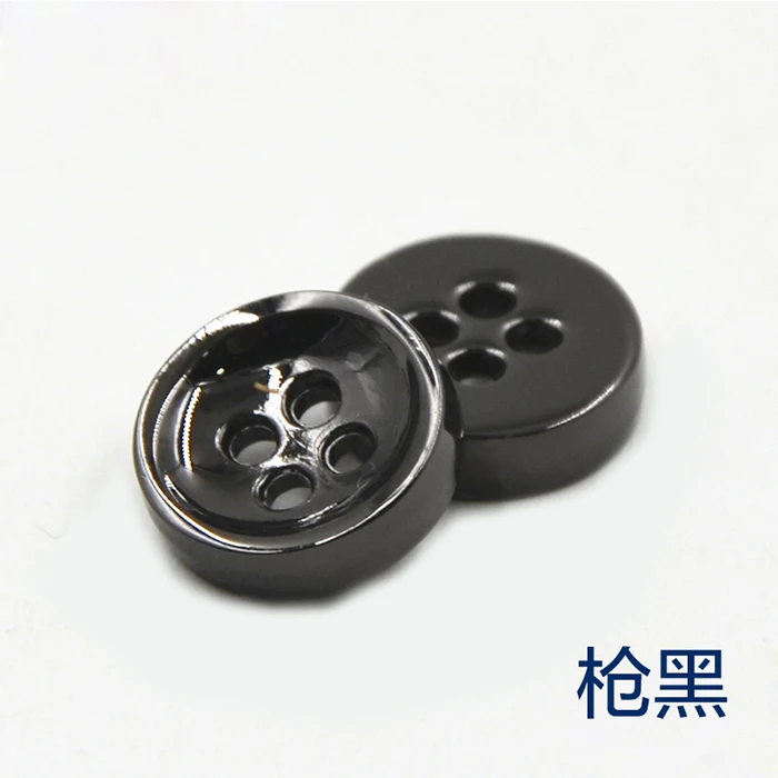 Высококачественная Модная рубашка с металлической чашей и пуговицами черная