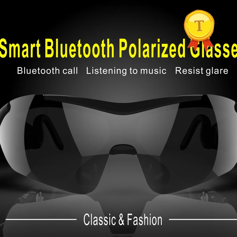 

New design wireless bluetooth headset sunglasses smart Bluetooth BT Glasses Stereo Earphone Polarized Mobile Phone Sunglasses