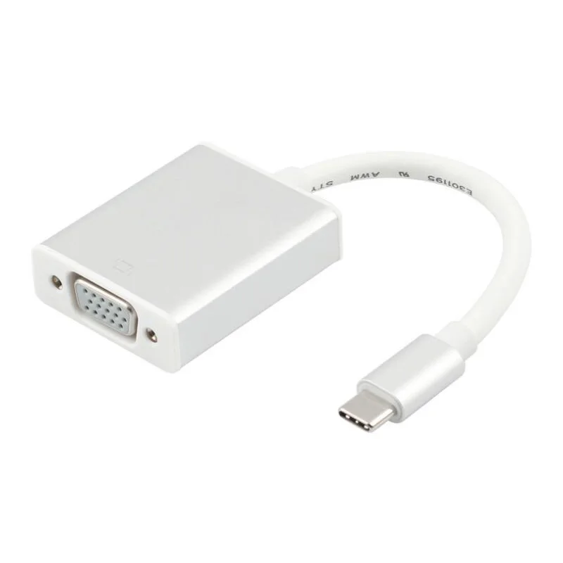USB3.1 Кабель с разъемом USB типа C to VGA конвертер адаптер мужчин и женщин
