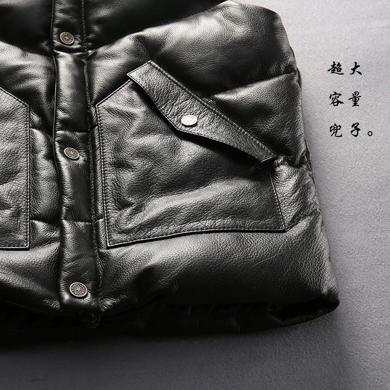 Жилет мужской из натуральной кожи на зиму 2019|male fashion|male malemale coat |