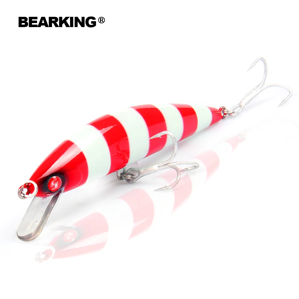 Bearking 1 шт. Тонущая приманка в виде гольяна лазерная 3D глаза 12 см 40 г воблеры для