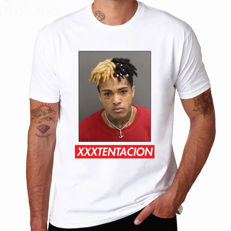 Новинка Xxxtentacion футболка хип хоп рэп музыка плейерас де Хомбре мужские топы