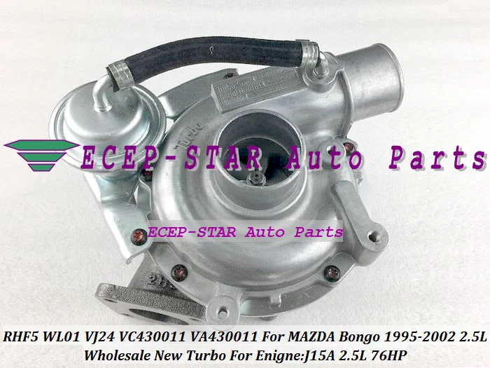 Турбокомпрессор RHF5 WL01 VJ24 VC430011 VA430011 VB430011 Для MAZDA Bongo 1995 2002 J15A 2.5L 76HP|turbocharger ct26|turbocharger