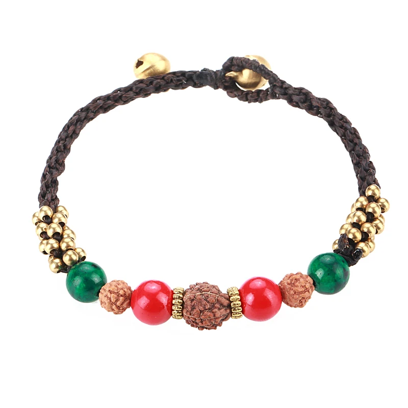 LOVBEAFAS Boho регулируемые браслеты и для женщин веревка ручной работы Плетение