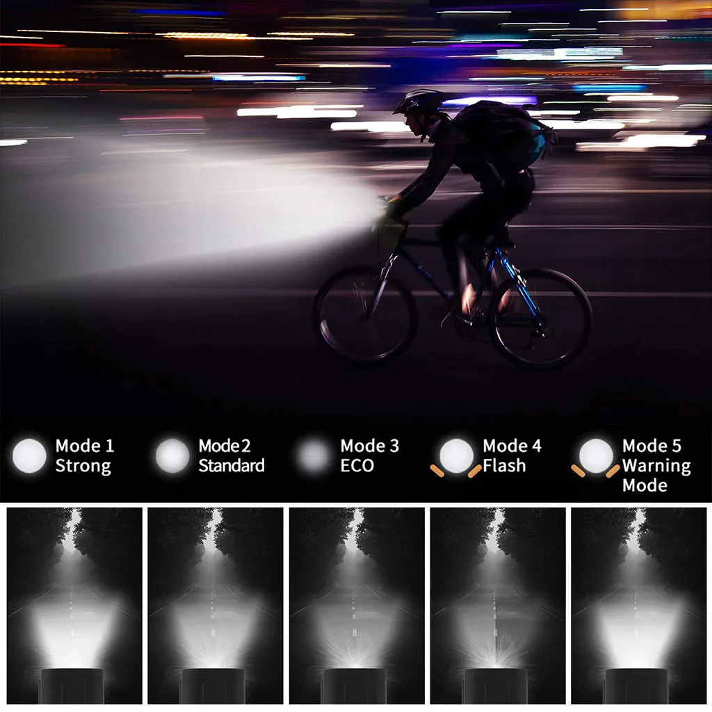 Tail Safety Warning Bicycle Taillight Bright Night Waterproof Accessories Lamp Cycling Front Led | Спорт и развлечения
