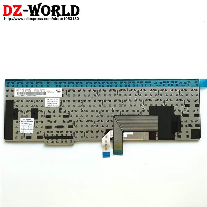 is hebrew kbd neworig for lenovo thinkpad l540 l560 e540 e531 hebrew israel keyboard teclado 04y2362 0c44927 04y2440 free global shipping