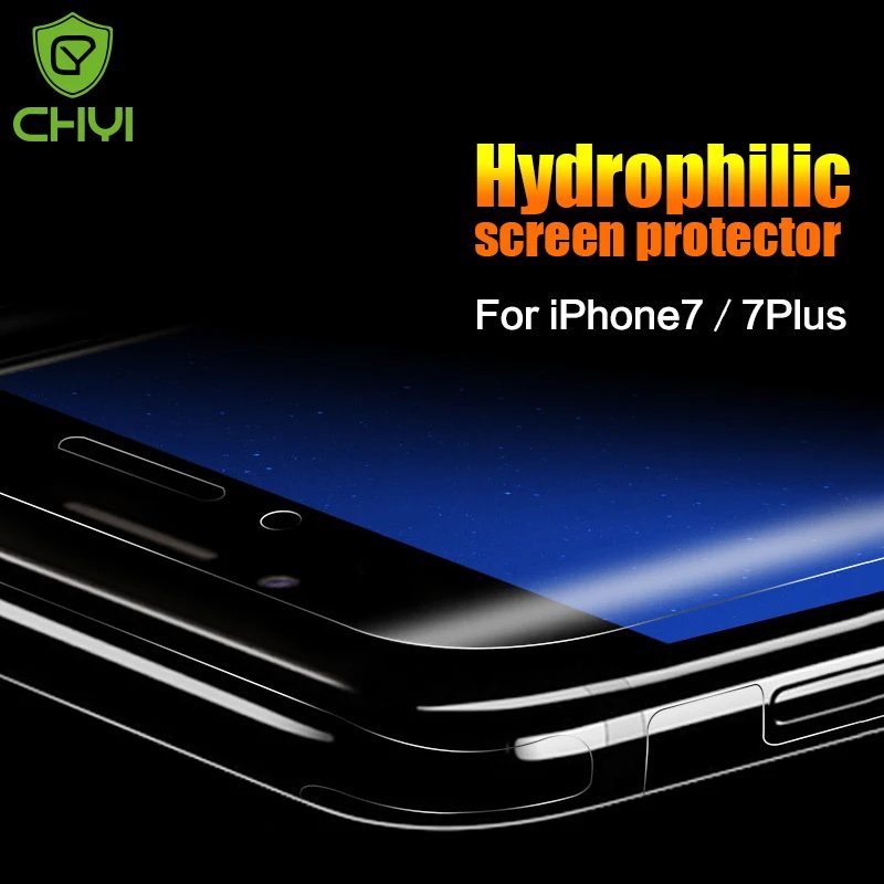 Chyi Защитная пленка для iPhone 7 Plus 3D Мягкие Anti-Explosion полный охват защита экрана 2