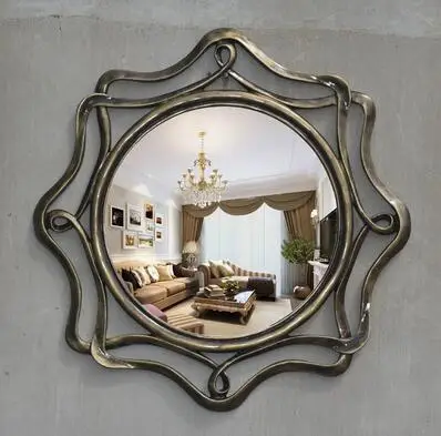 Висячее украшение крыльца полые круглые зеркала для ванной комнаты|mirror mirror|mirrored