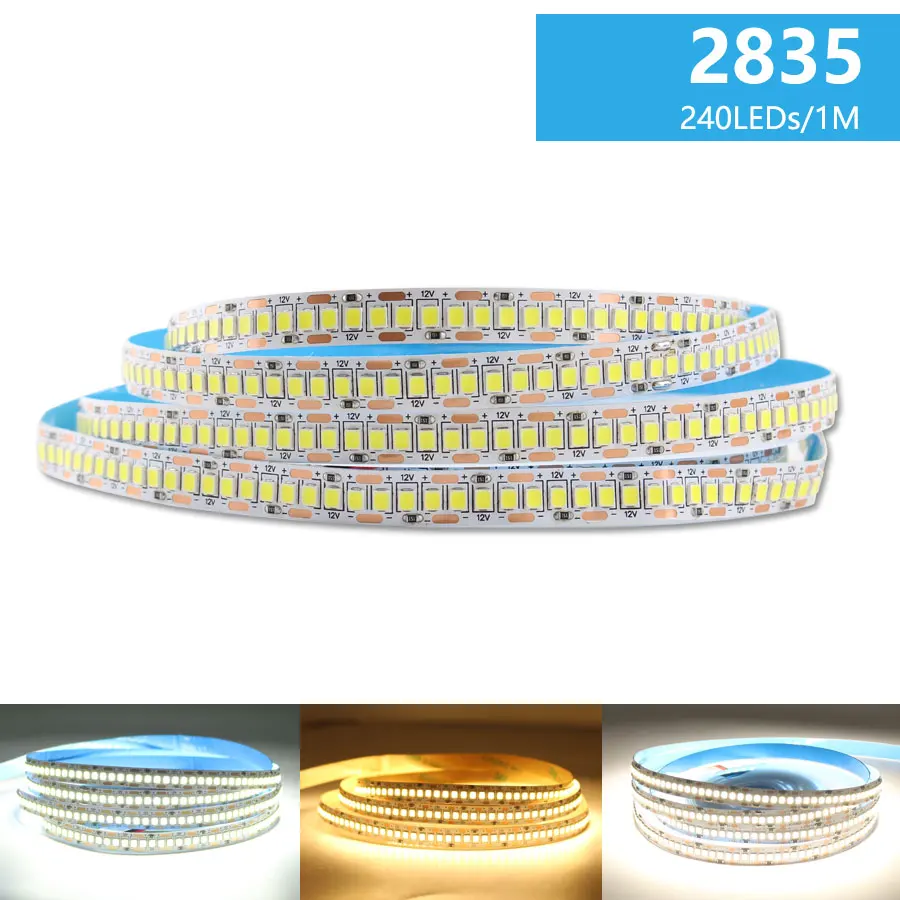 СВЕТОДИОДНАЯ лента SMD 2835 водонепроницаемая лампа-полоска для Гибкая ленточная 12