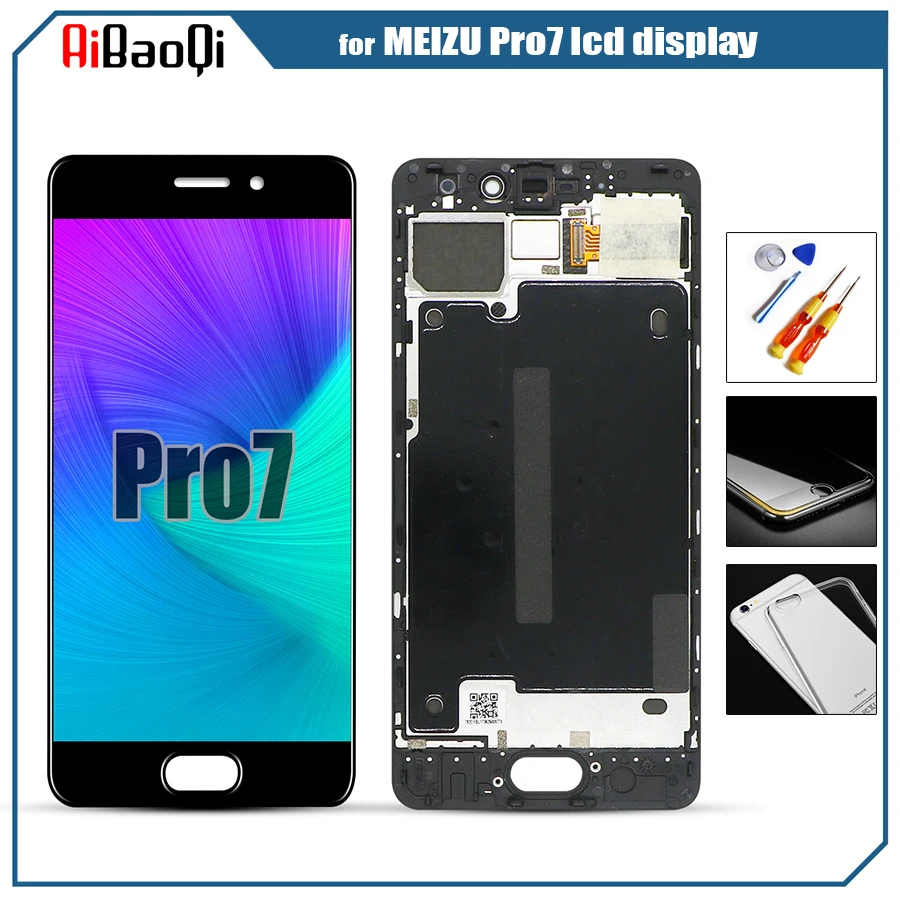 100% протестированный сенсорный экран AMOLED ЖК-дисплей для Meizu Pro 7 pro7 M792M M792H
