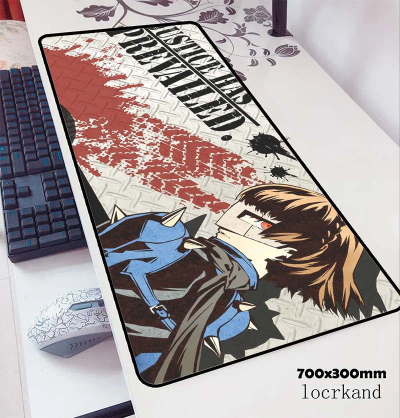 Persona 5 Коврик для мыши, 70x30 см, игровой коврик для мыши, аниме, милый офисный коврик для ноутбука, Настольный коврик, высококлассный коврик для игры, pc gamer, коврики
