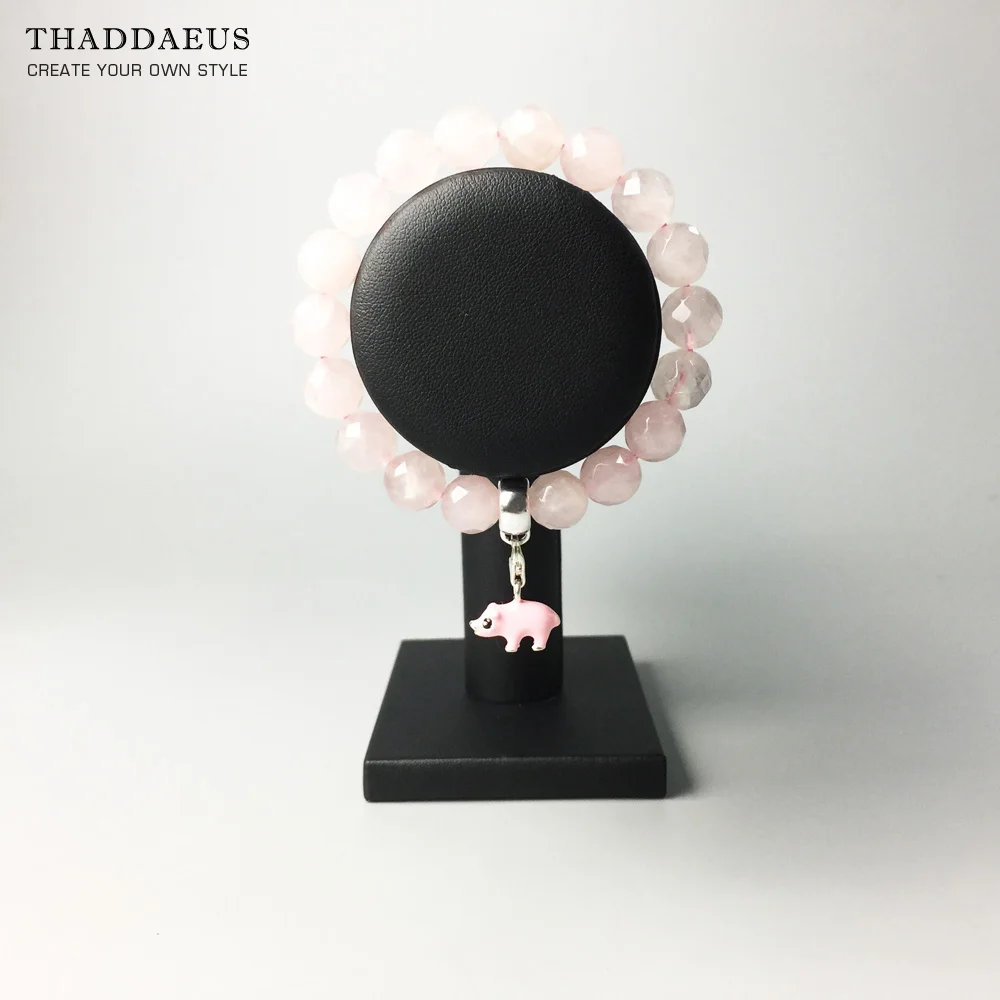 Браслет из розового хрустального бисера модные ювелирные изделия в европейском