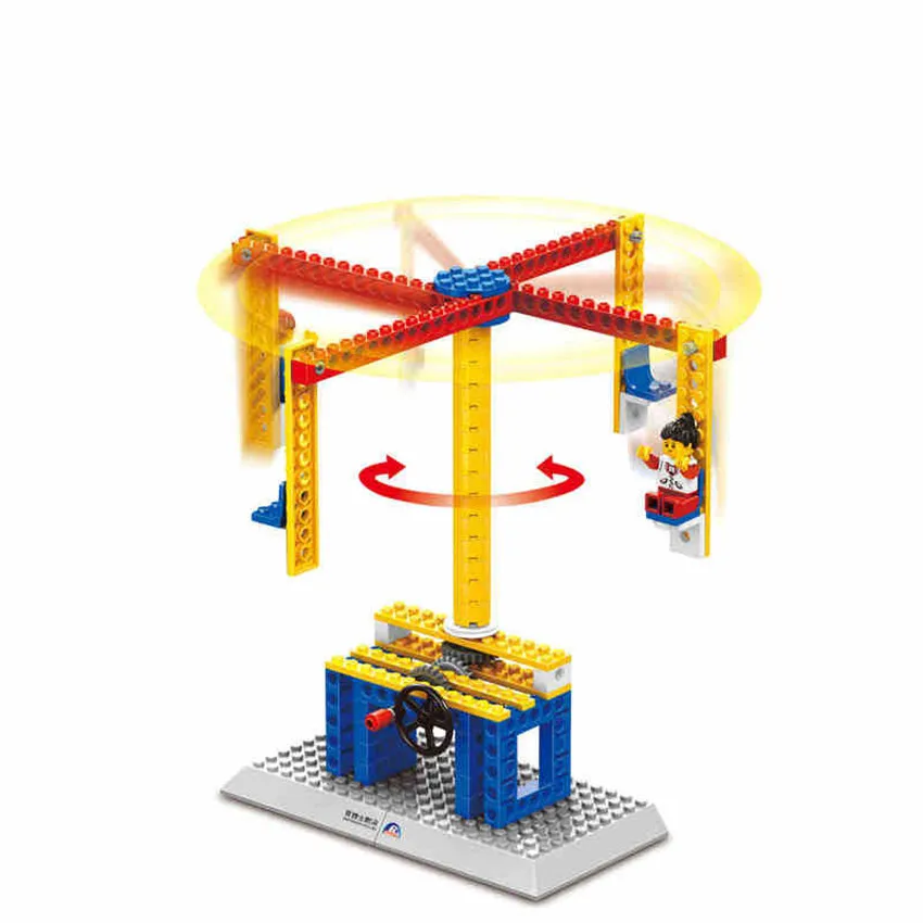 3 в 1 Детская образовательная сборка механические строительные блоки сделай сам