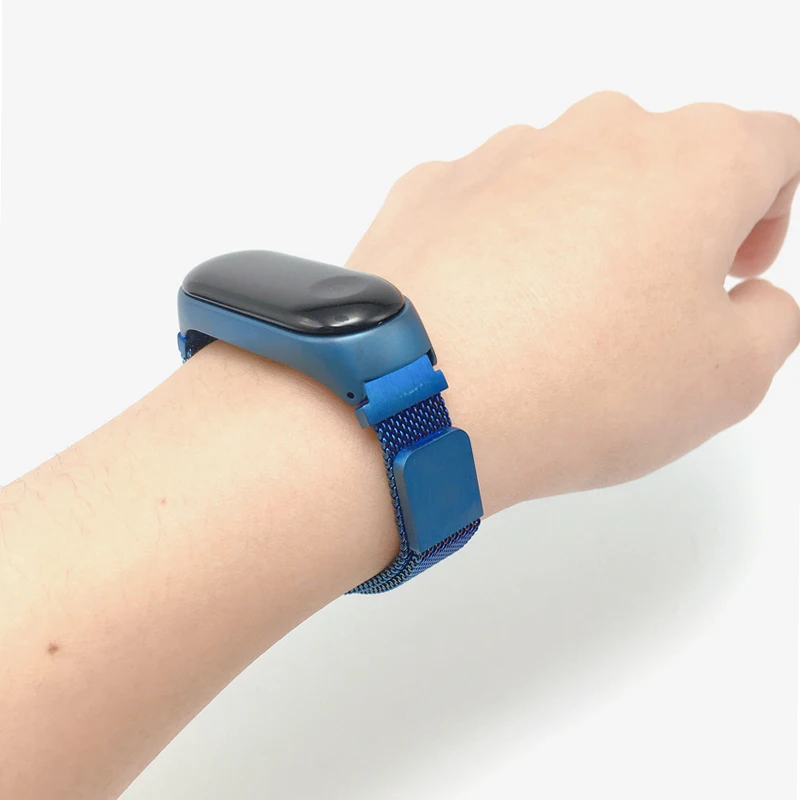 Браслет для Xiaomi mi Band 3 4 mi lanese Loop, ремешок для умных часов, ремешок из нержавеющей стали для Xiaomi mi band 4