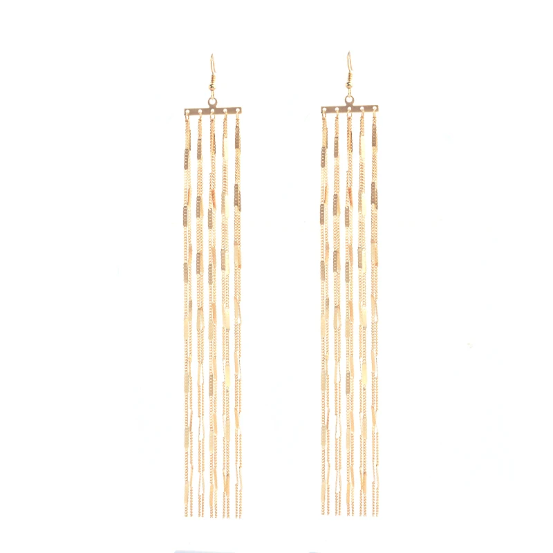 Женские богемные серьги Ingesight.Z длинные висячие с кисточками большие