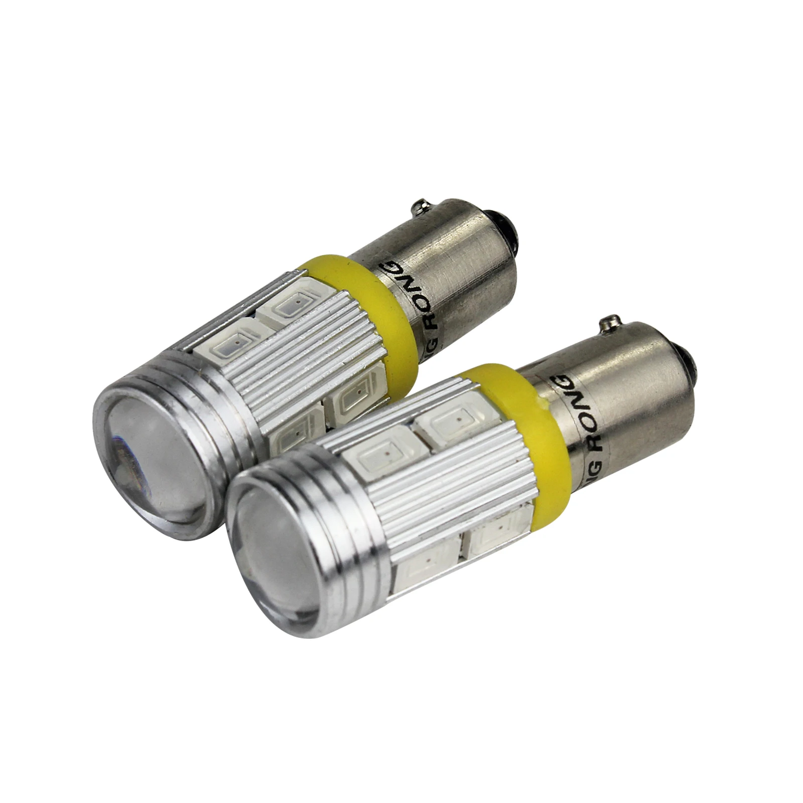 ANGRONG 2x Янтарный 435 H21W BAY9s лампа 10SMD светодиодный указатель поворота боковой