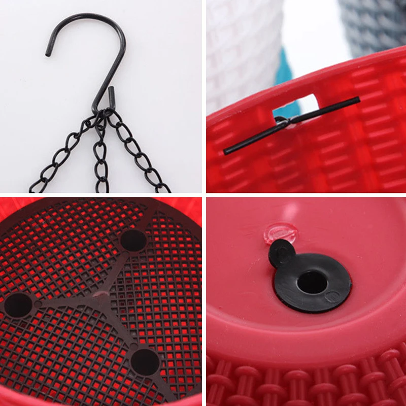 Новые гибкие садовые украшения для дома Висячие цветочные горшки с цепочкой