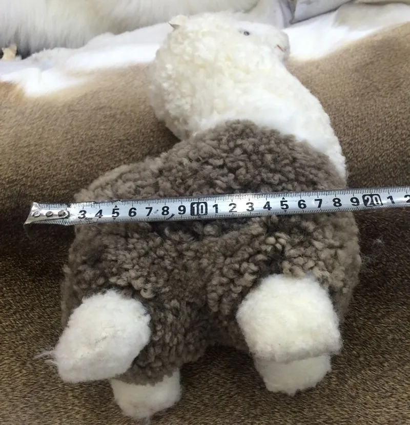 Stuffied Альпака животных мягкие плюшевые Alpacasso игрушка 100 фактический овец шерсть альпака подарки
