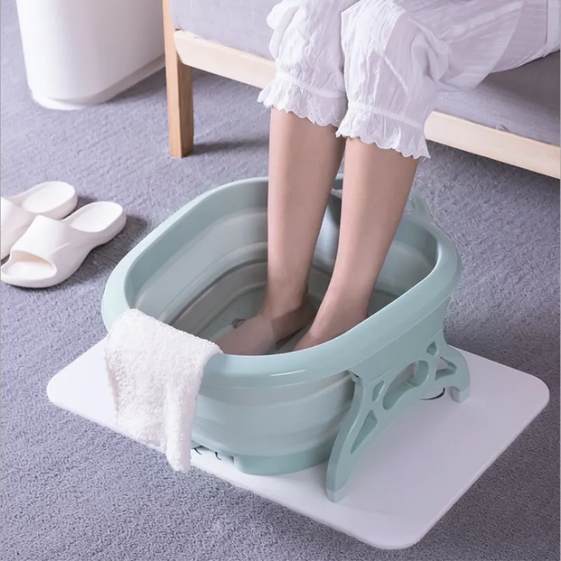 

Foldable Footbath Massage Bucket Foot Bath Basin Health Care Washtub Portable Folding Footbath Creative Foot Tub Bathroom