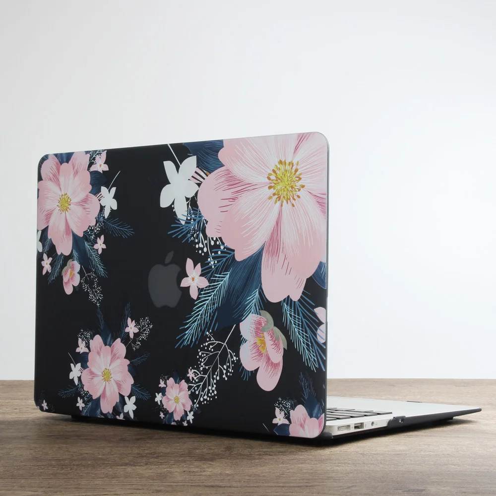 Чехол для ноутбука с рисунком перьев для MacBook Air Pro Retina 11 12 13 15 дюймов с сенсорной панелью+ чехол для клавиатуры