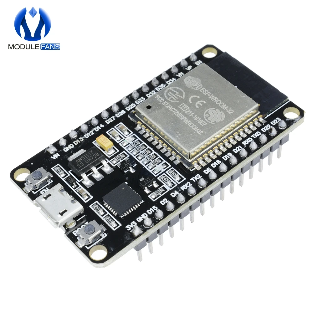 ESP32 CP2102 ESP32S ESP 32S беспроводной WiFi Bluetooth макетная плата Micro USB двухъядерный усилитель
