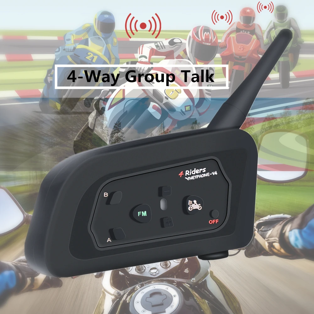 VNETPHONE V8 домофон без пульта дистанционного Управление распределительный щит на 5 разговоры Bluetooth мотоцикл Шлемы-гарнитуры FM NFC 1,2 км