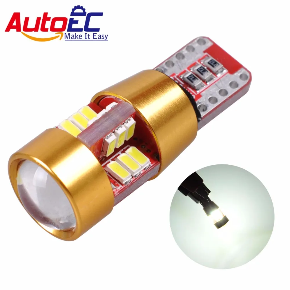 

Автомобильная лампа для номерного знака AutoEC 2X T10 3014 27 smd, CAN-шина, светодиод w5w, без ошибок, 168 194, с неполярным клиновым освещением, постоянный т...