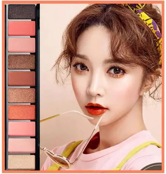 10Colors-1 Профессиональные 40 цветов s матовые цветные пигменты Тени для век для макияжа блестящие матовые водонепроницаемые тени для век - Цвет: 10Colors-1