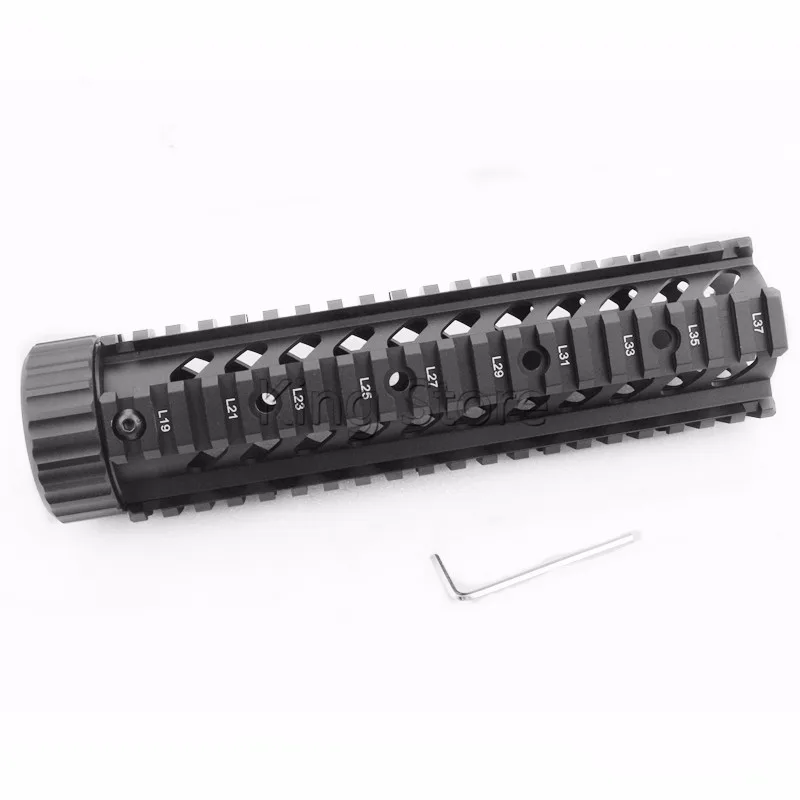Пейнтбол страйкбол " 9" 1" M16 M4 AR-15 Quad Rail Handguard бесплатно поплавок принадлежности для охоты. 223/5,56 Пикатинни Quad Rail