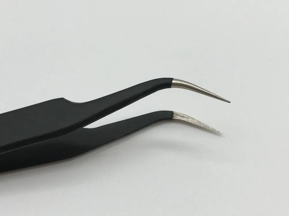 Высококачественные Прецизионные пинцеты для наращивания ресниц черные