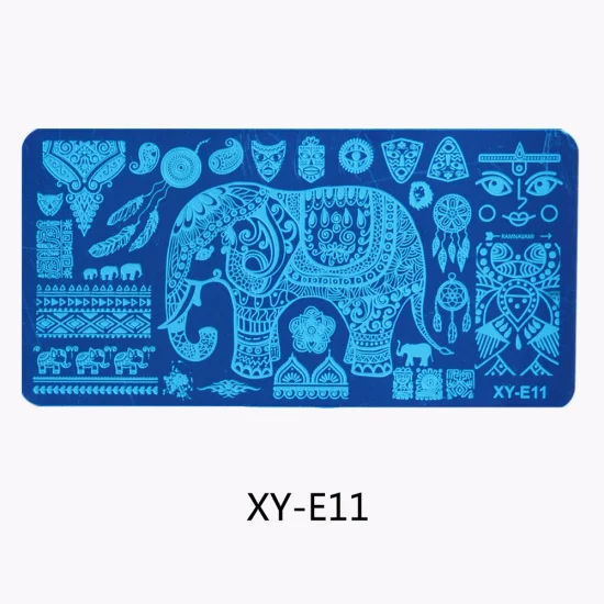 XY-E11 STZ 16 видов конструкций для штамповки ногтей шаблон пластина кружева цветок фрукты животное кактус штамп пластина Маникюр печать ногтей инструменты XYE01-16 - Цвет: XY-E11