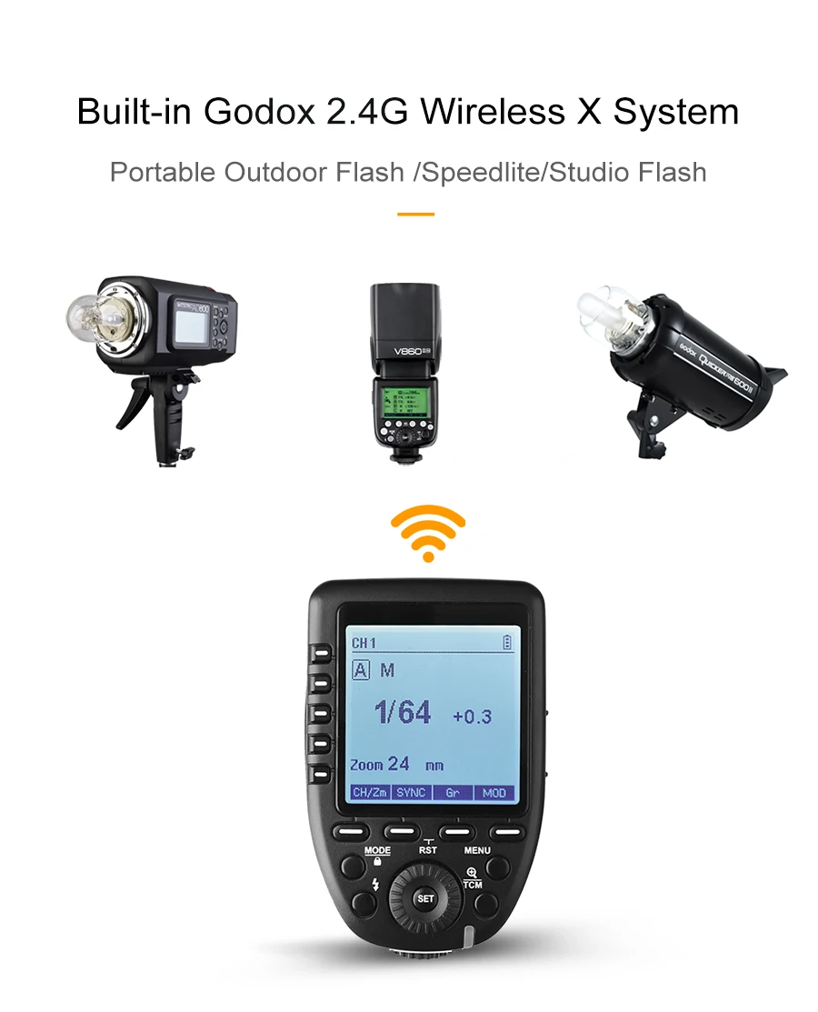 Беспроводной триггерный передатчик Godox Xpro-C Xpro-N Xpro-S Xpro-F Xpro-O Xpro-P 2,4G ttl для Canon Nikon sony Fuji Olympus Pentax